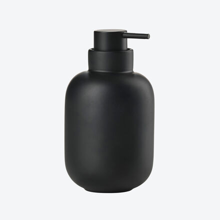 Produktbild f�r 'Seifenspender rund, minimalistisches Design, Steingut - 300 ml, � 7,5/13 cm hoch'