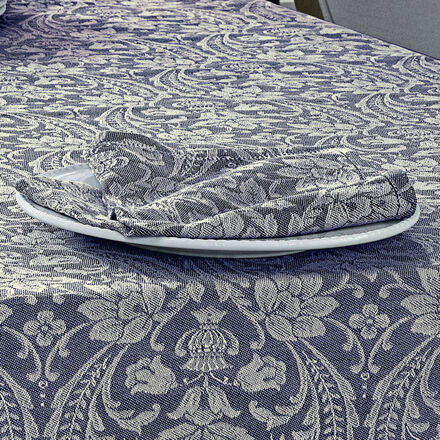 Produktbild fr 'Serviette: Renaissance-Dekor auf Jacquard-gewebter Halbleinen-Tischwsche'