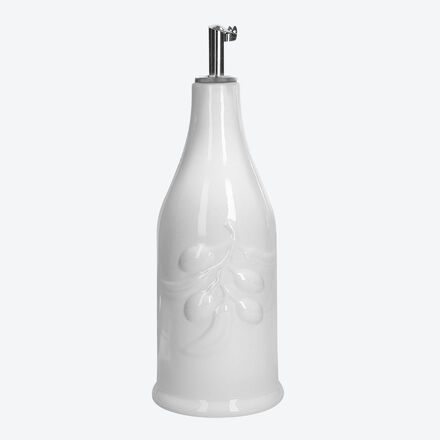 Produktbild fr 'Stilvoll wrzen: Dekorative Porzellanflasche fr Olivenl'