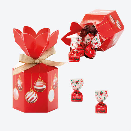 Produktbild fr 'Tartufini di Natale - dunkle Schokoladentrffel, Geschenkverpackung, 180 g'