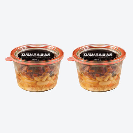 Produktbild fr 'Thunfisch mit weien Bohnen und Ratatouille - 2 x 250 g'