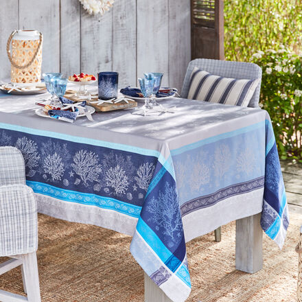 Produktbild f�r 'Tischdecke Ozean, blau 160x160 cm'