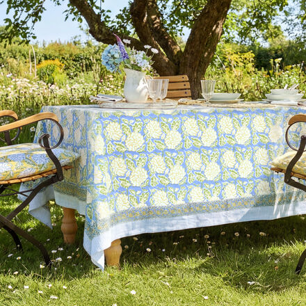 Produktbild f�r 'Tischdecke aus Baumwolle mit Dahlien-Motiv, 3 Gr��en'