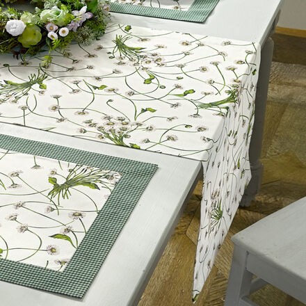 Produktbild f�r 'Tischl�ufer 50 x 150 cm gebl�mte Tischw�sche'