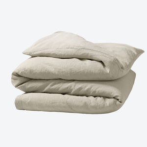 Produktbild f�r 'Unifarbener Bettbezug aus reinem, k�hlendem Leinen, Leinenbettw�sche'