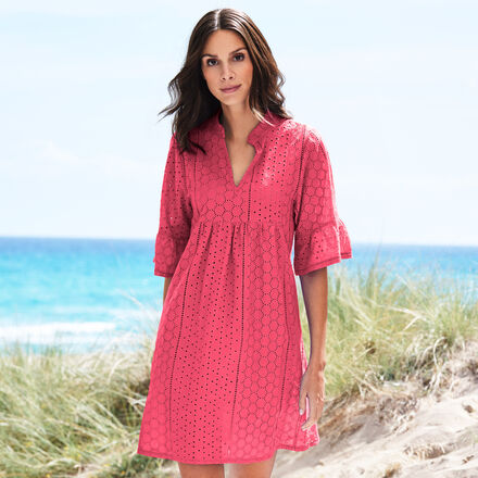 Produktbild fr 'Unkompliziertes Sommerkleid mit Lochstickerei'