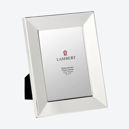 Produktbild fr 'Versilberter Lambert Bilderrahmen mit breitem Rand, Fotorahmen, Wechselrahmen, versilbert'