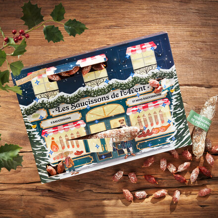 Produktbild fr 'Vorbestellung: Saucisson-Adventskalender - mit franzsischen Wurstspezialitten, ca. 818 g'