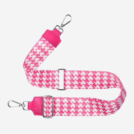 Produktbild fr 'Web-Taschenband Hahnentritt, Pink/Wei  zum Austauschen, Hfttasche, Handtasche, Geldbrse, Handytasche, Tasche, Bauchtasche'
