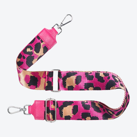 Produktbild fr 'Web-Taschenband Leo, Pink/Schwarz/Bronze zum Austauschen, Hfttasche, Handtasche, Geldbrse, Handytasche, Tasche, Bauchtasche'