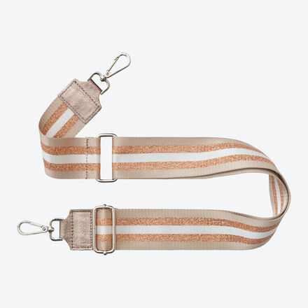 Produktbild fr 'Web-Taschenband gestreift, Bronze/Metallic zum Austauschen,Hfttasche, Handtasche, Geldbrse, Handytasche, Tasche, Bauchtasche'