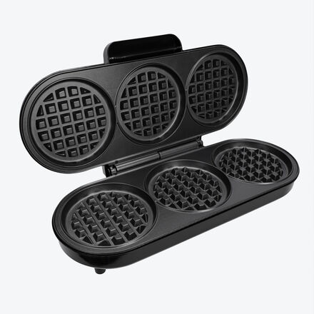 Produktbild fr 'XL-Waffeleisen: Drei auf einen Streich'