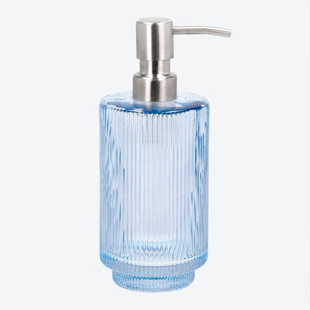 Produktbild fr 'Zeitlos eleganter Glas-Seifenspender fr das Bad, Pumpspender, Handseifenspender, Glasspender'