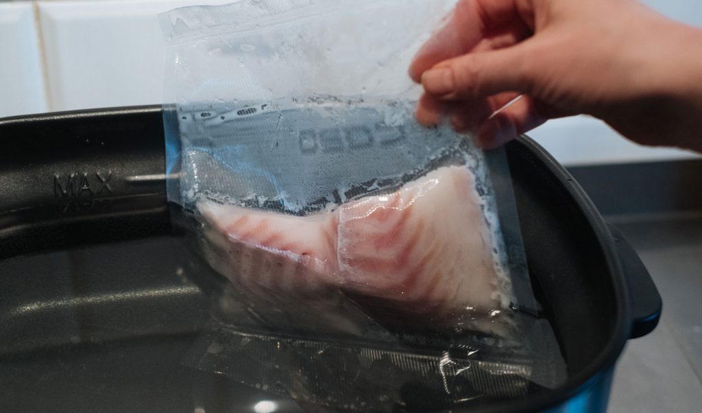 Fischfilet im Sous-vide Wasserbad